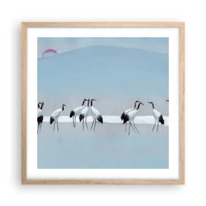 Poster în ramă de stejar deschis - După o zi fierbinte - 50x50 cm