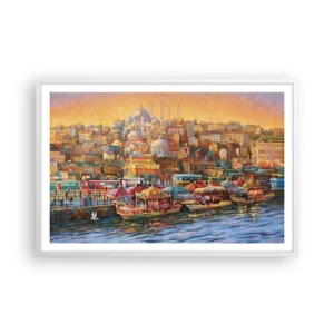 Poster în ramă albă - O poveste din Istanbul - 91x61 cm