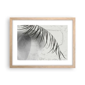 Poster în ramă de stejar deschis - Exotismul subtil al naturii - 40x30 cm