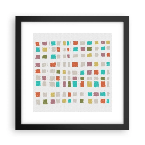 Poster în ramă neagră - Joc necunoscut - 30x30 cm