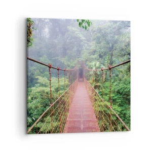 Tablou pe pânză - Suspendat deasupra coroanelor arborilor - 70x70 cm