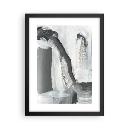 Poster în ramă neagră - Cu o mișcare decisivă - 30x40 cm