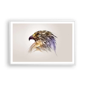 Poster în ramă albă - Portretul unui războinic - 91x61 cm