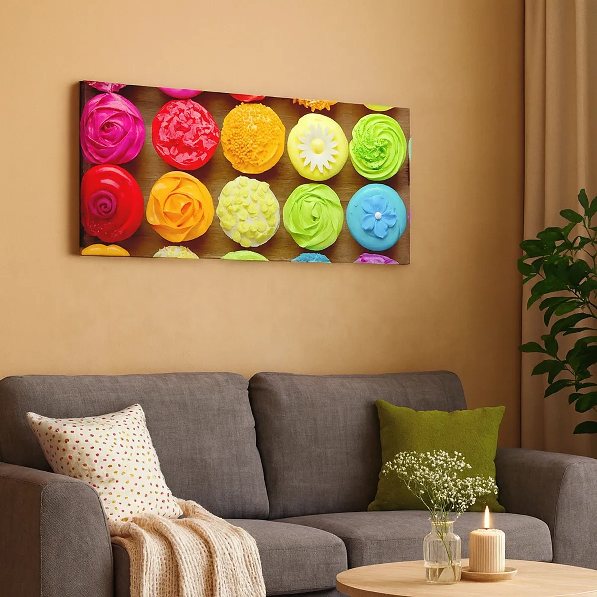 Tablou pe pânză - Fiecare diferită - toate delicioase - 30x30 cm