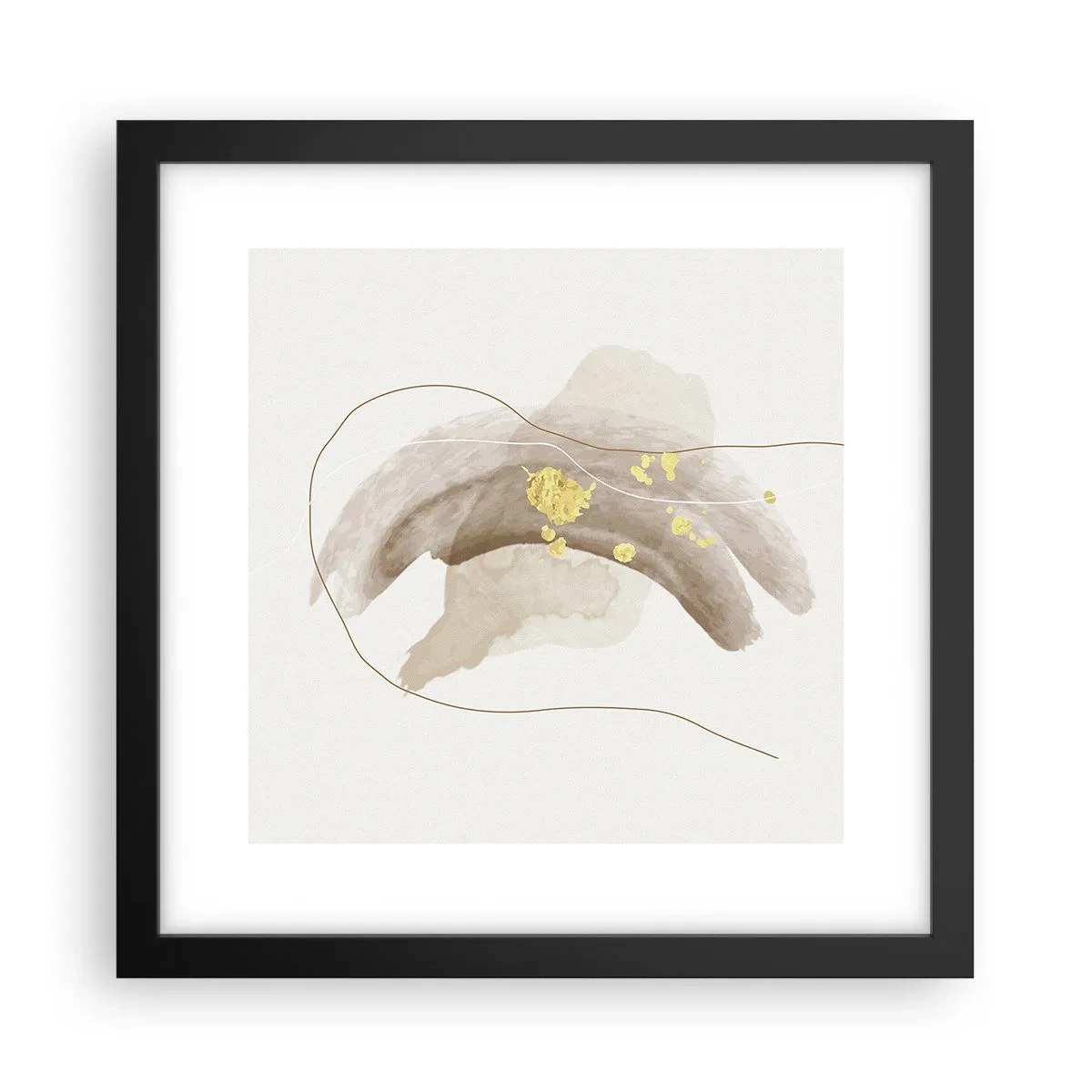 Poster în ramă neagră - Întâlnite în spațiu - 30x30 cm