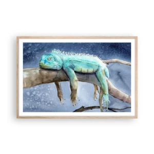 Poster în ramă de stejar deschis - Este bine! - 91x61 cm