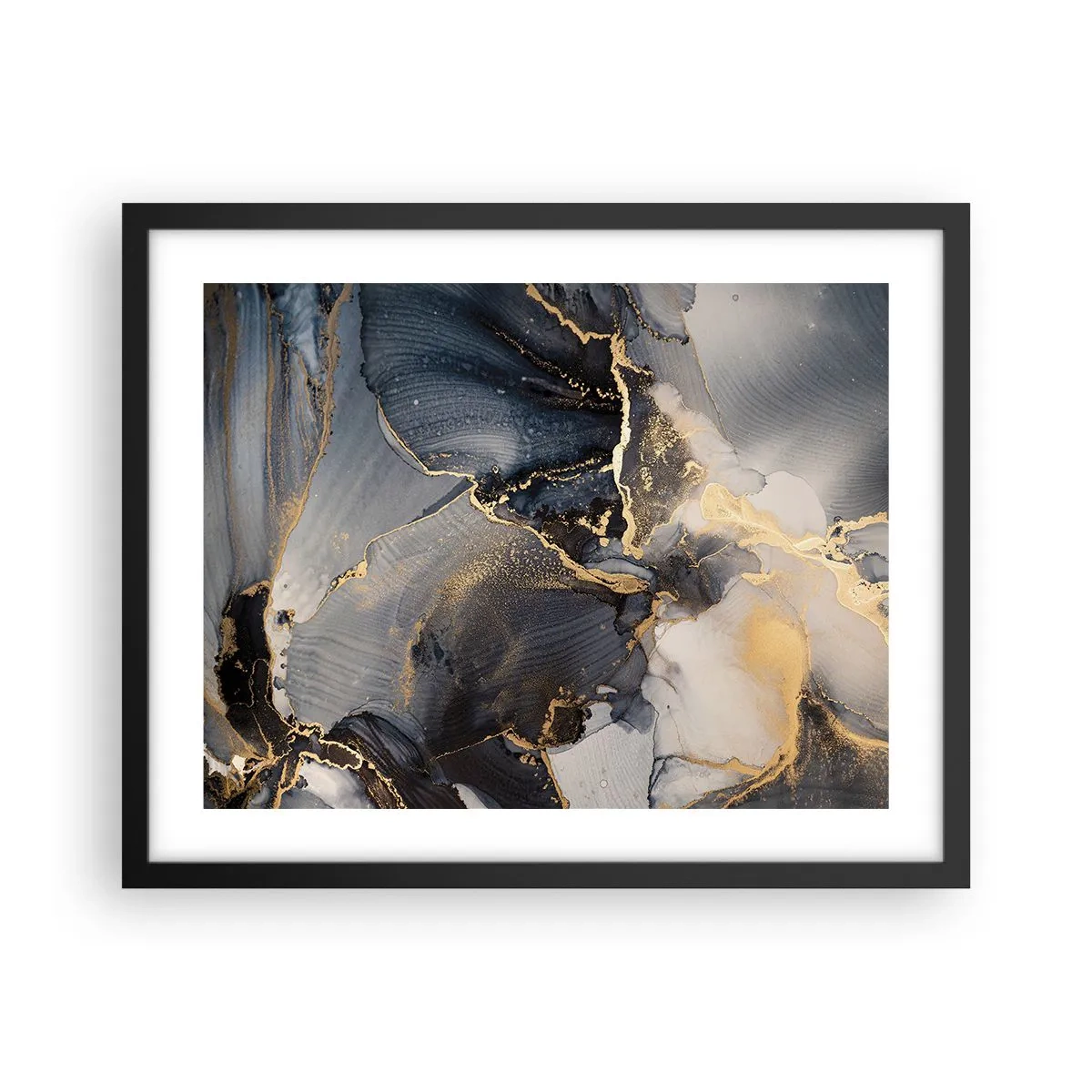 Poster în ramă neagră - Viața unei pietre - 50x40 cm