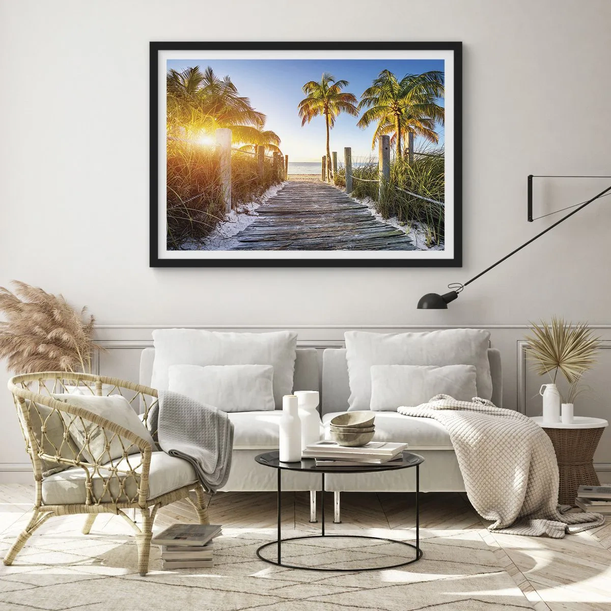 Poster în ramă neagră - Direct în paradis - 70x50 cm