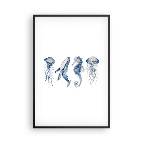 Poster în ramă neagră - Fauna marină sălbatică - 61x91 cm