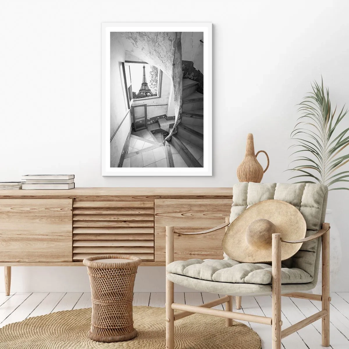 Poster în ramă albă - Ce priveliște! - 70x100 cm