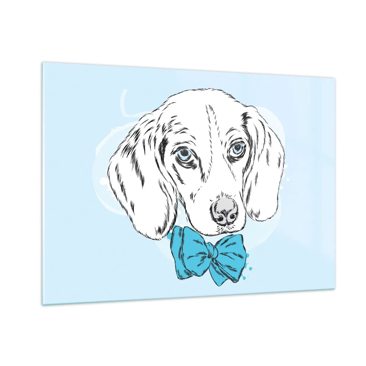 Tablou pe sticlă - Eleganța câinelui - 100x70 cm