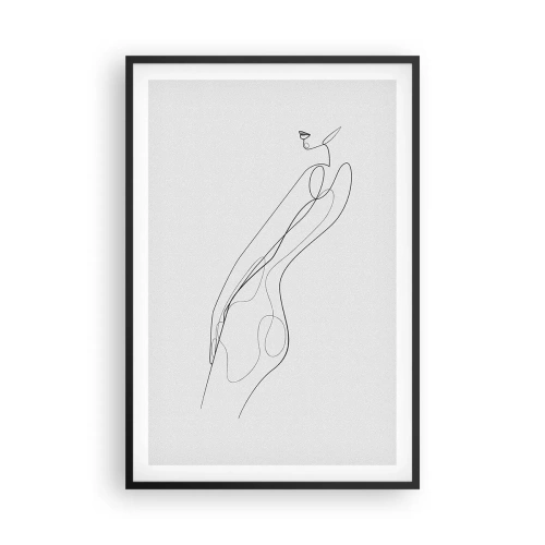 Poster în ramă neagră - Abia o promisiune - 61x91 cm