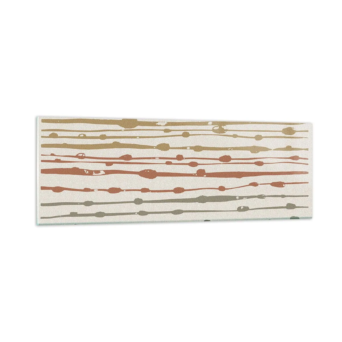 Tablou pe sticlă - Notația culorilor muzicale - 90x30 cm