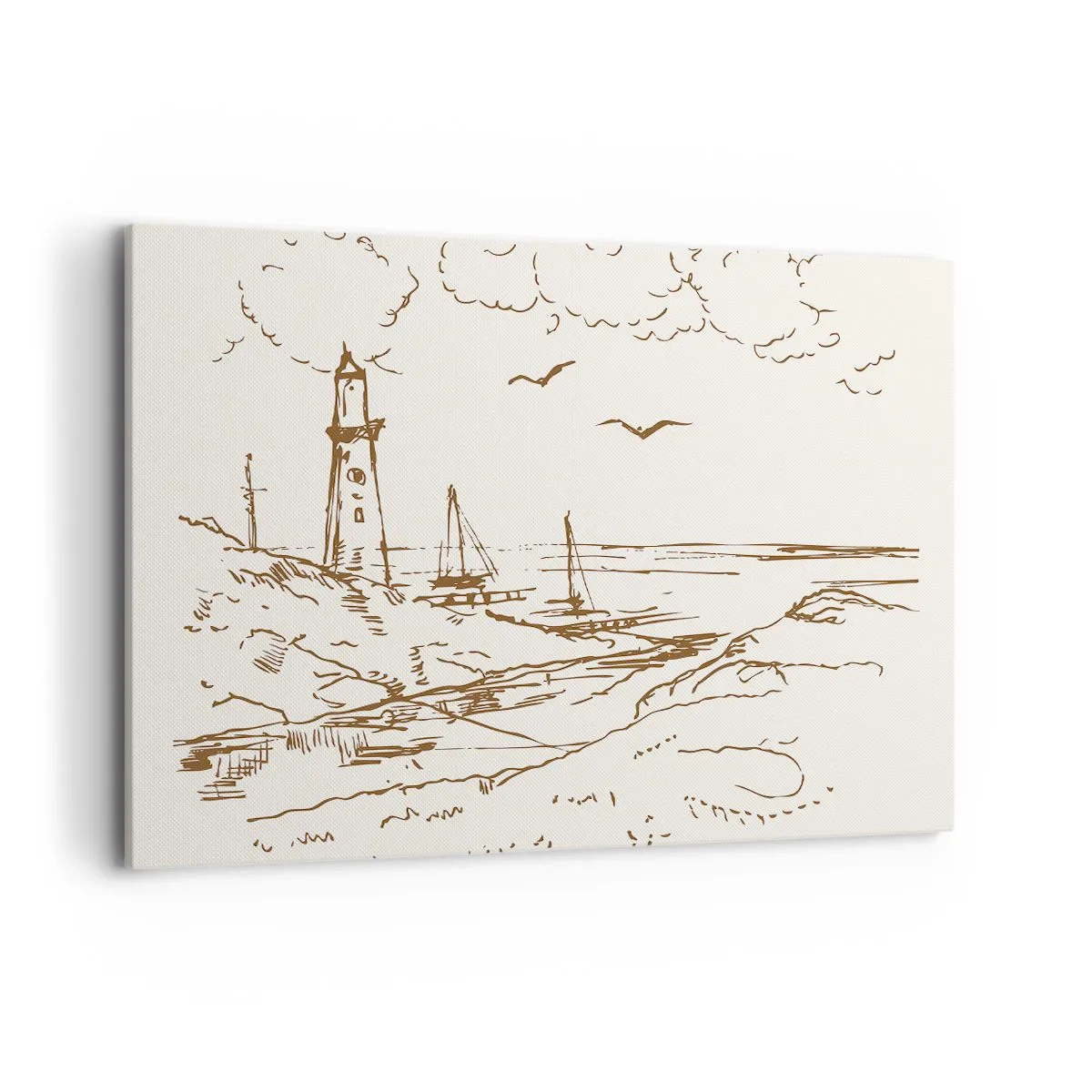 Tablou pe pânză - Schiță de amintiri de vară - 120x80 cm