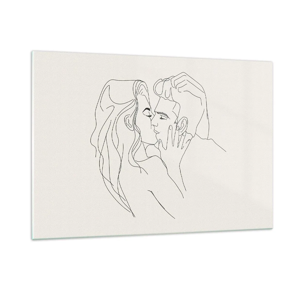 Tablou pe sticlă - Încurcați în sentimente - 120x80 cm