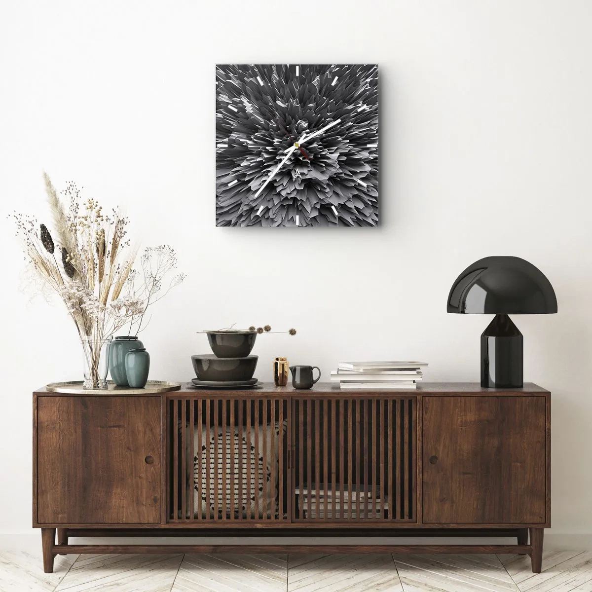 Ceas de perete - Ceas pe sticlă - Mai ascuțit nu se poate - 30x30 cm