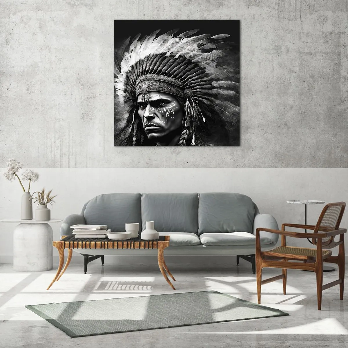 Tablou pe sticlă - Conducător și luptător - 40x40 cm