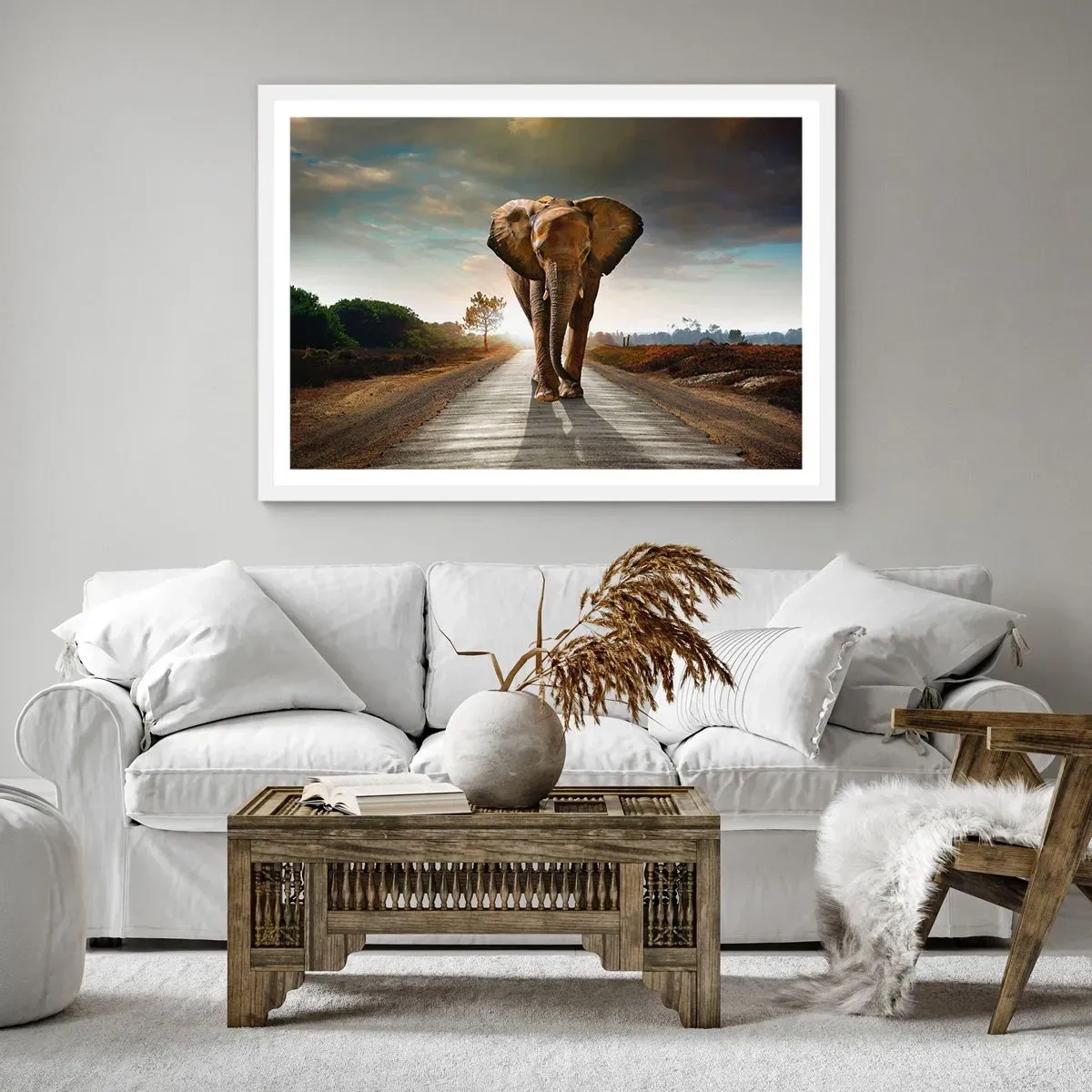 Poster în ramă albă - Și-a pierdut cipicii... - 50x40 cm