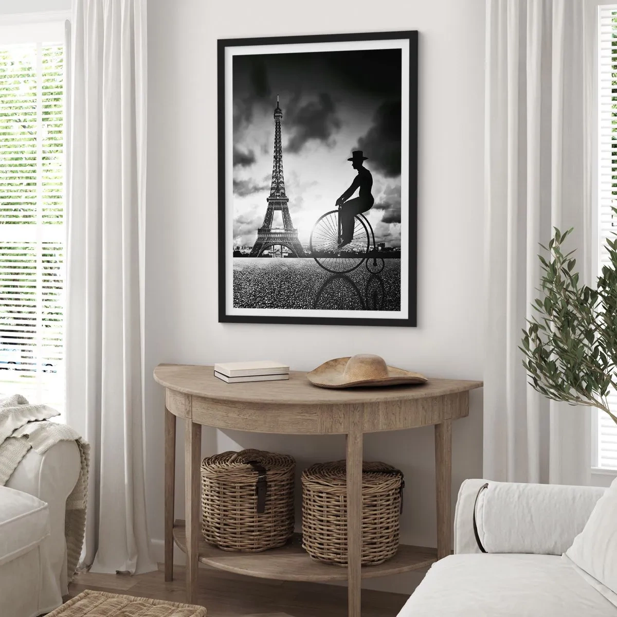 Poster în ramă neagră - Dorul de Belle Epoque - 30x40 cm