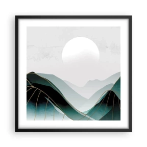 Poster în ramă neagră - Măreție deplină - 50x50 cm