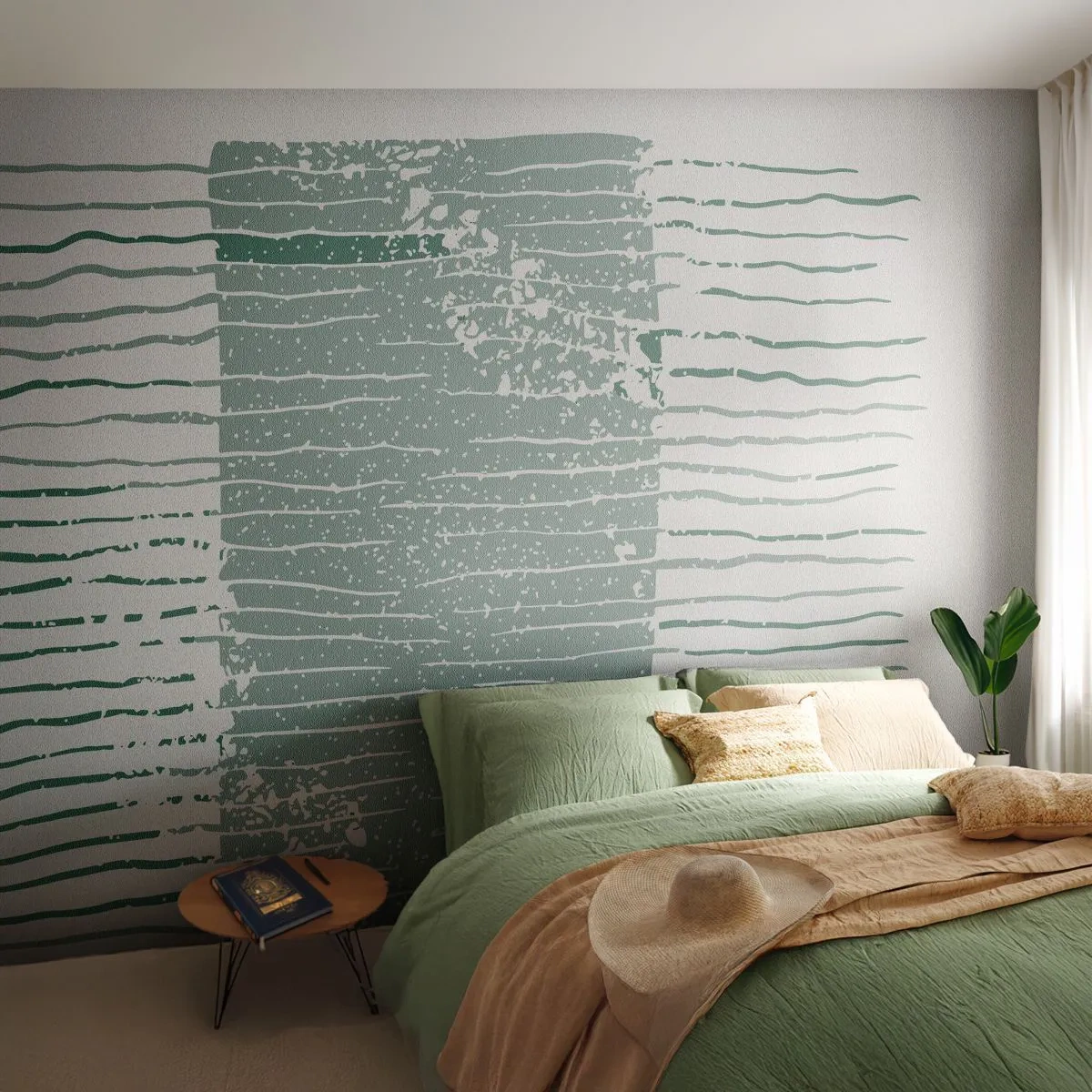 Tapet Premium Canvas - Abstracție marină - Minimalism, Pastel, Hipster - 400x280 cm