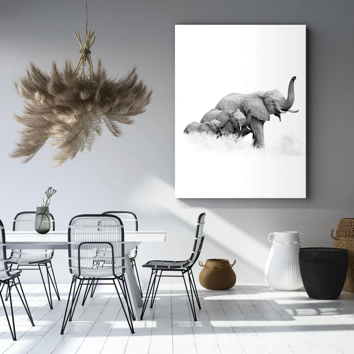 Tablou pe pânză - Unu, doi, trei - 50x70 cm