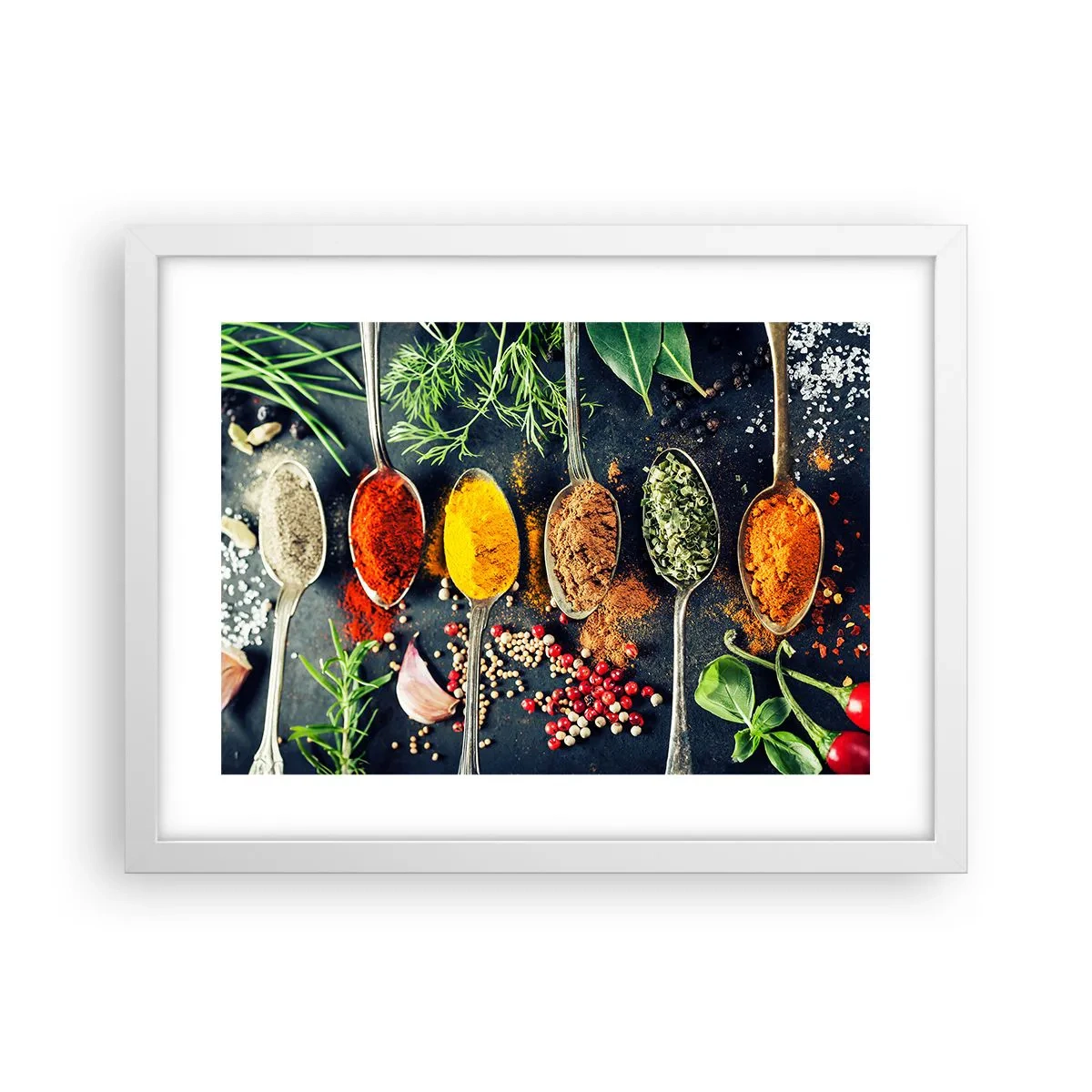 Poster în ramă albă - Magie culinară - 40x30 cm