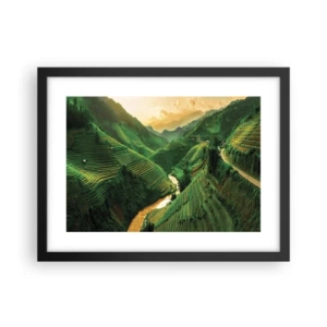 Poster în ramă neagră - Valea vietnameză - 40x30 cm