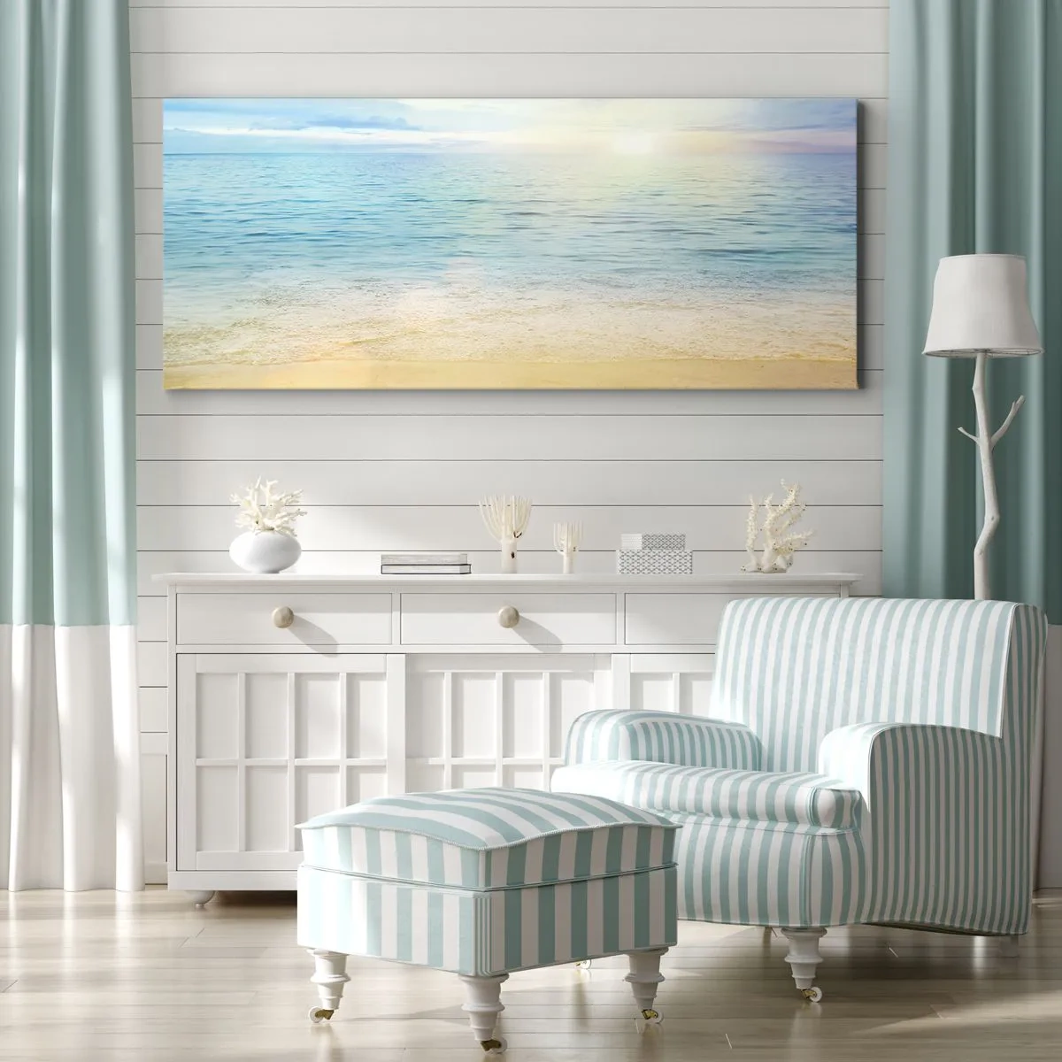 Tablou pe pânză - Marele albastru - 100x40 cm