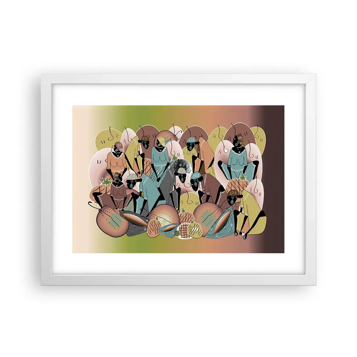 Poster în ramă albă - Sărbătoarea cea mare se apropie - 40x30 cm