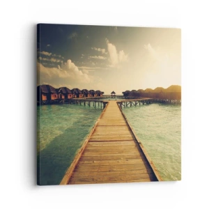 Tablou pe pânză - O invitație caldă - 30x30 cm