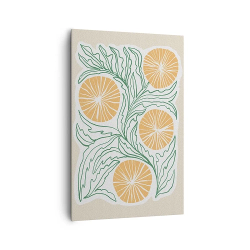 Tablou pe pânză - Etnic cu o notă de abstracție - 80x120 cm