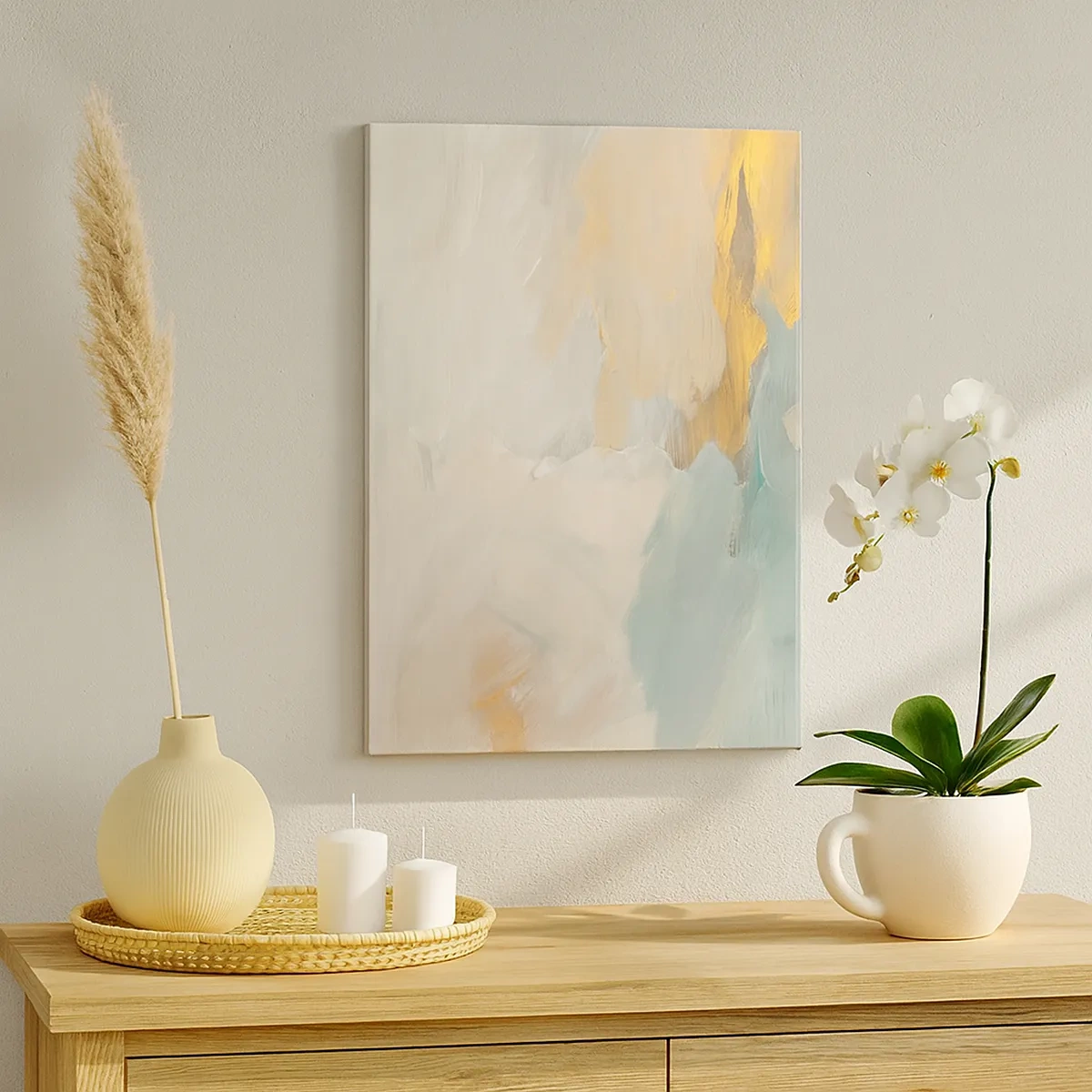 Tablou pe pânză - Abstracție - lumea blândeții - 50x70 cm