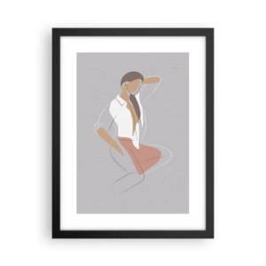 Poster în ramă neagră - Schiță de farmec - 30x40 cm