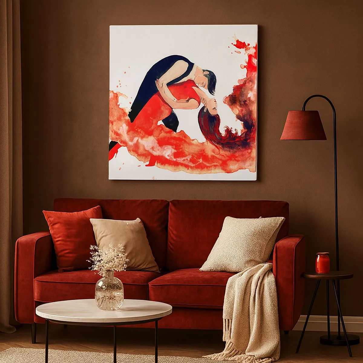 Tablou pe pânză - Tango - un val senzual - 30x30 cm