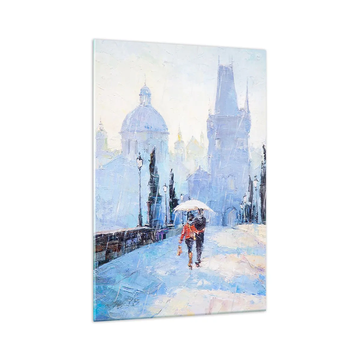 Tablou pe sticlă - Probabil că am fost vrăjiți de ploaie - 70x100 cm