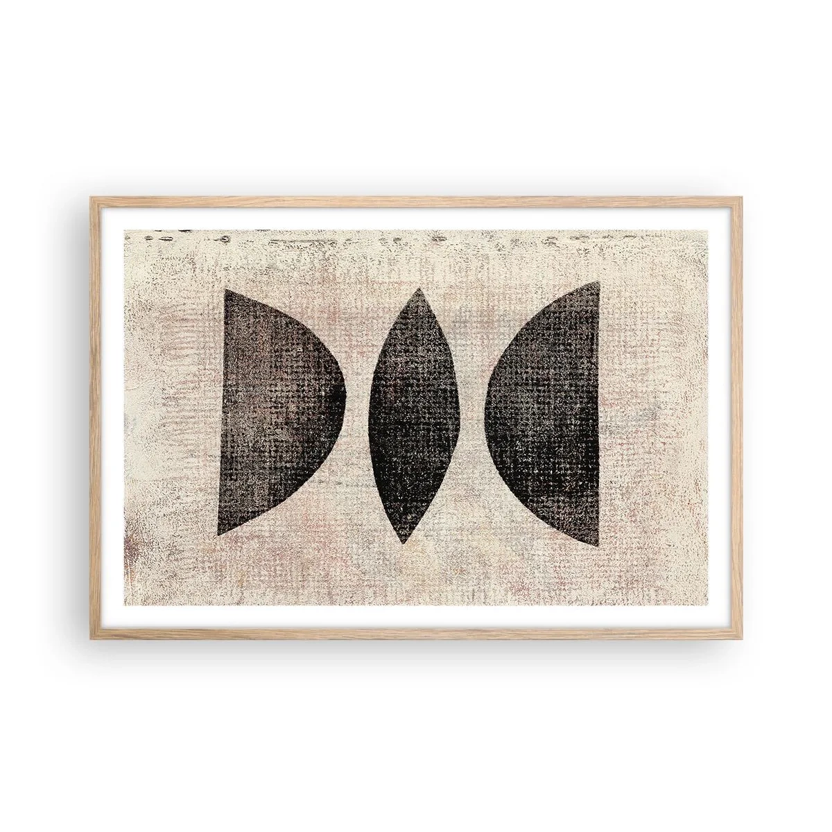 Poster în ramă de stejar deschis - Abstracție etnică - 91x61 cm