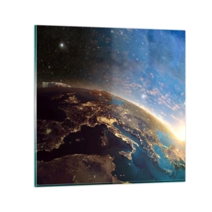 Tablou pe sticlă - Să ne privim de la distanță - 30x30 cm