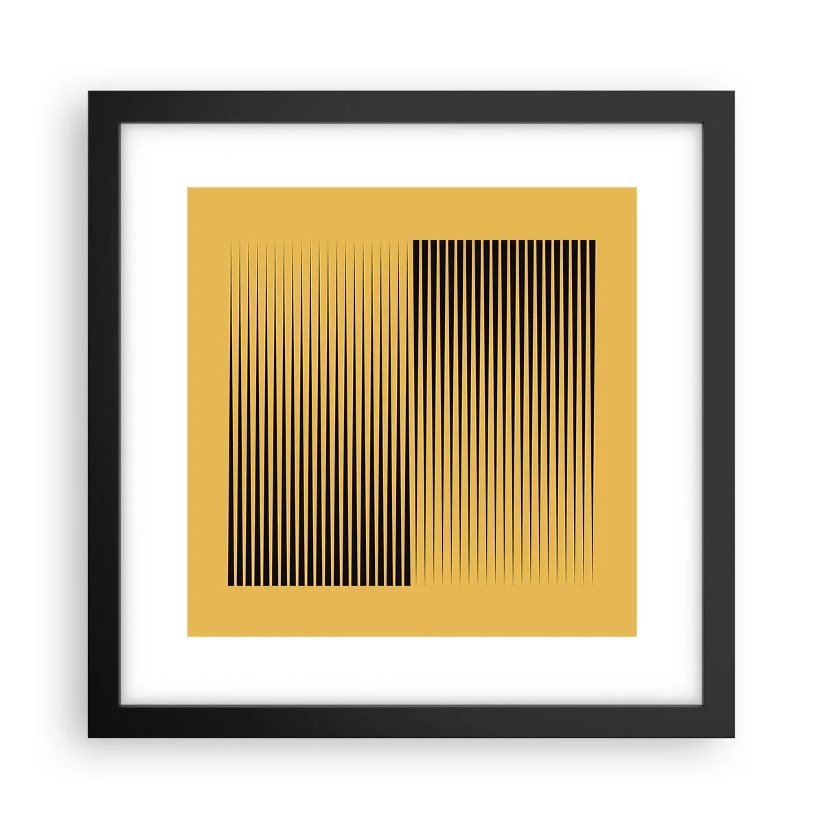 Poster în ramă neagră - Pătratul contrariilor - 30x30 cm