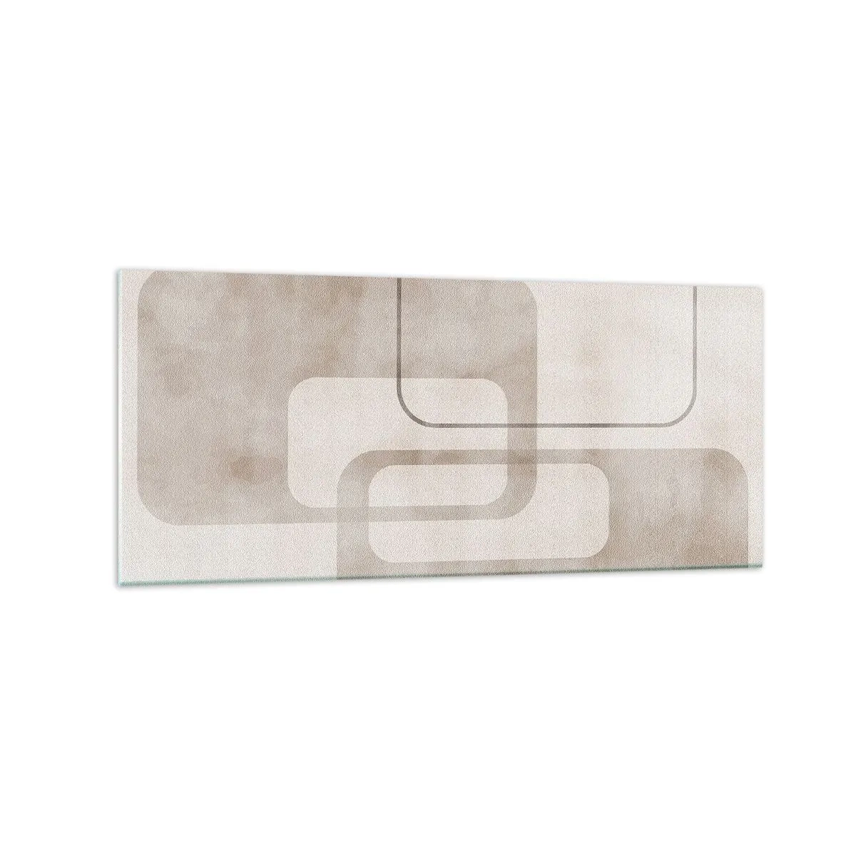 Tablou pe sticlă - Fuga geometrică - 120x50 cm