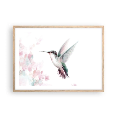 Poster în ramă de stejar deschis - Oprit în mișcare - 70x50 cm