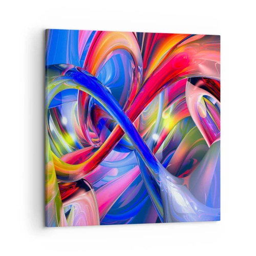 Tablou pe pânză - Dansul culorilor - 50x50 cm