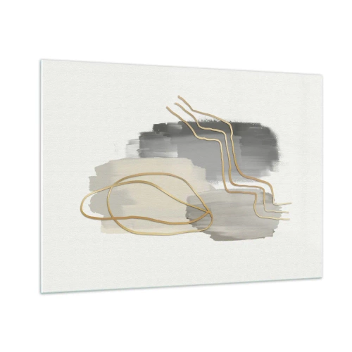 Tablou pe sticlă - Persistență și mișcare - 100x70 cm