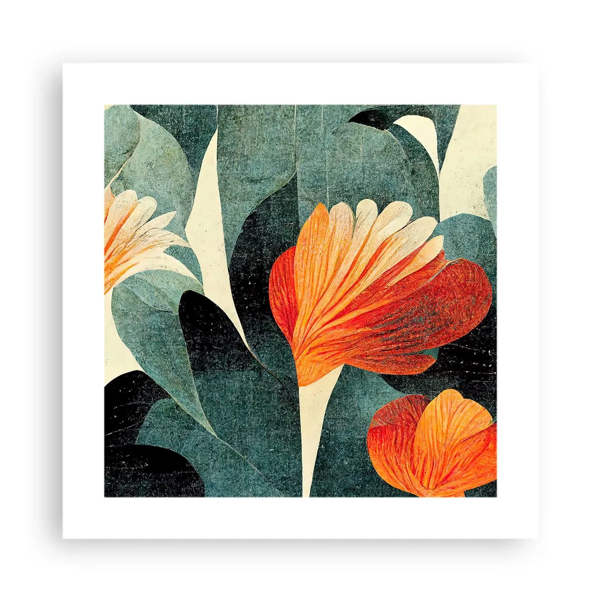Poster - Căldura de la tropice și răcoarea verdeței - 40x40 cm