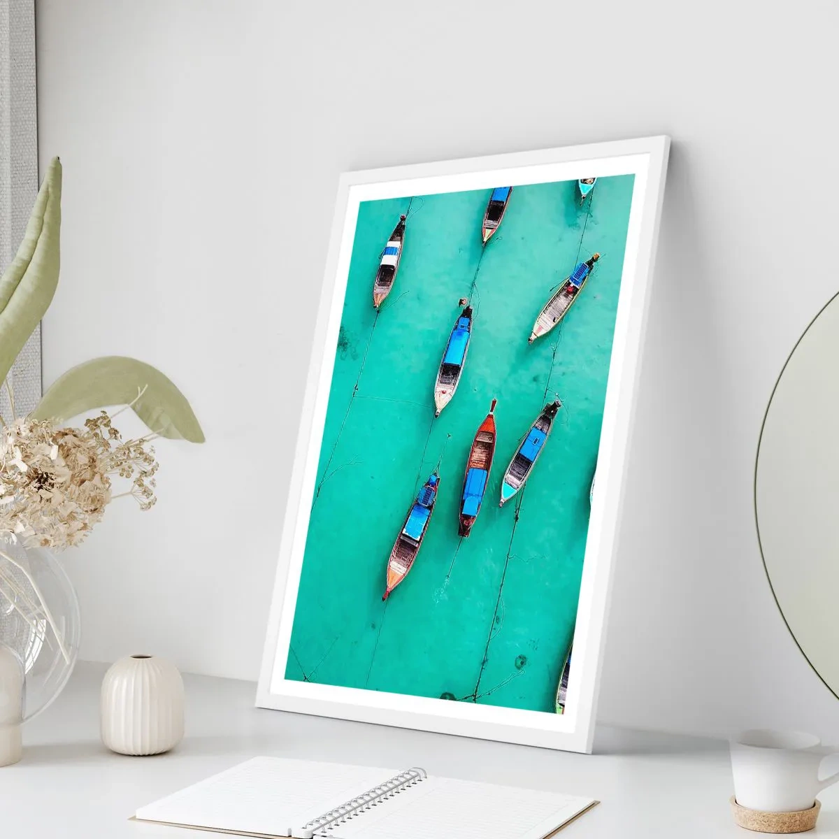 Poster în ramă albă - În așteptare - 70x100 cm