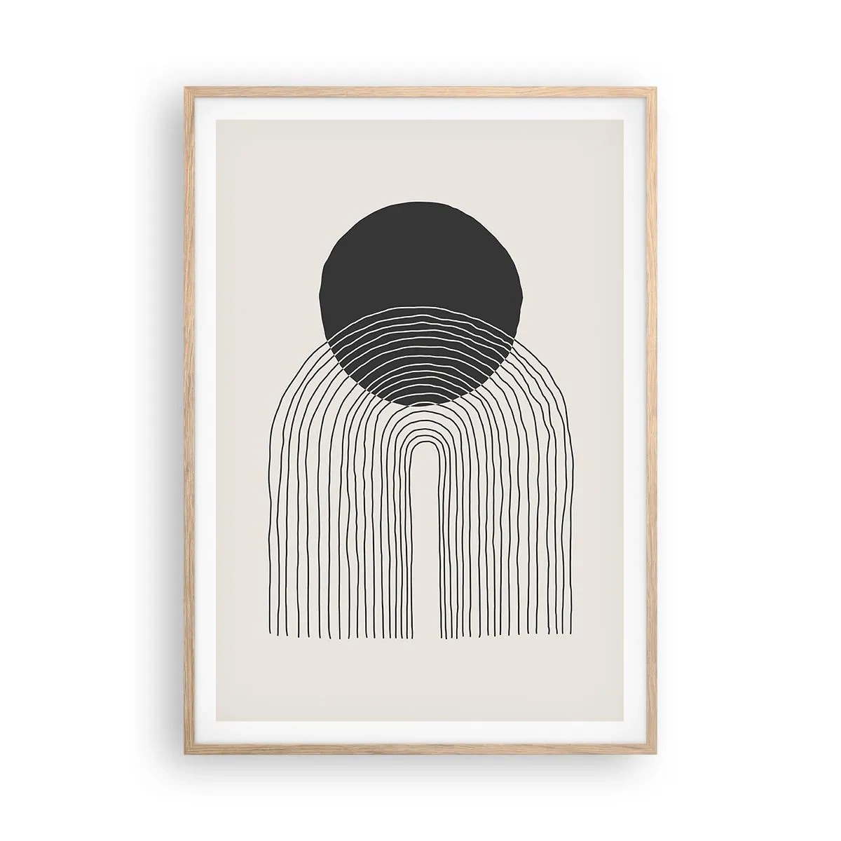 Poster în ramă de stejar deschis - Tremurând și încrezător - 70x100 cm