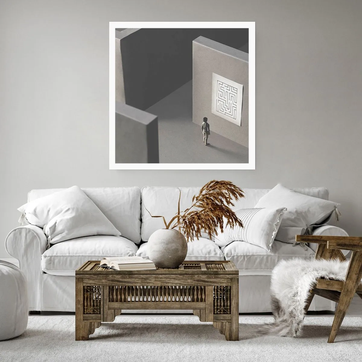 Poster - Dar unde sunt? - 40x40 cm