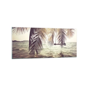 Tablou pe sticlă - Poți să te dai în vânt după pofta inimii tale - 120x50 cm