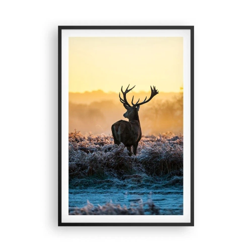 Poster în ramă neagră - Încoronat pe domeniul său - 61x91 cm