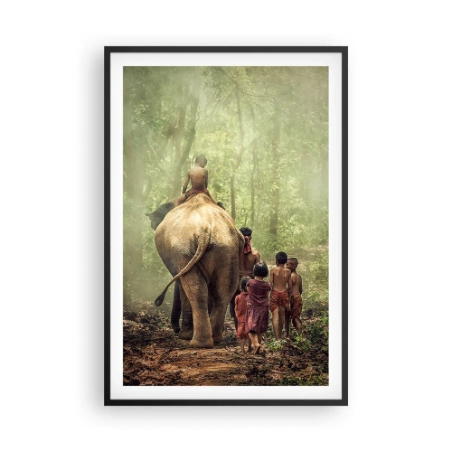 Poster în ramă neagră - Noua Carte a Junglei - 61x91 cm